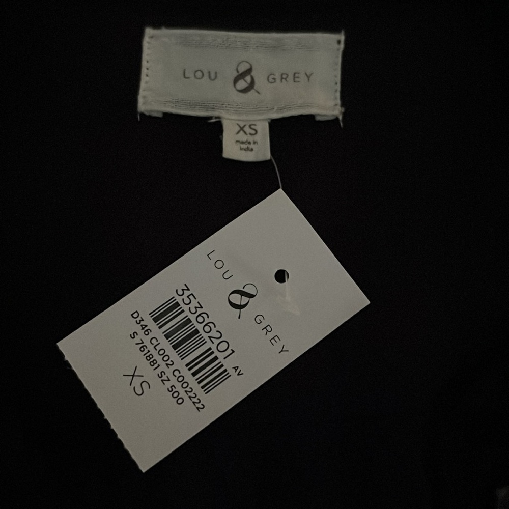 Lou & Grey Long Sleeve Black Mini Dress - Picture 10 of 11